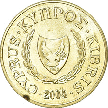 Münze, Zypern, 10 Cents, 2004, SS, Nickel-brass, KM:56.3
