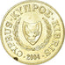 Münze, Zypern, 10 Cents, 2004, SS, Nickel-brass, KM:56.3