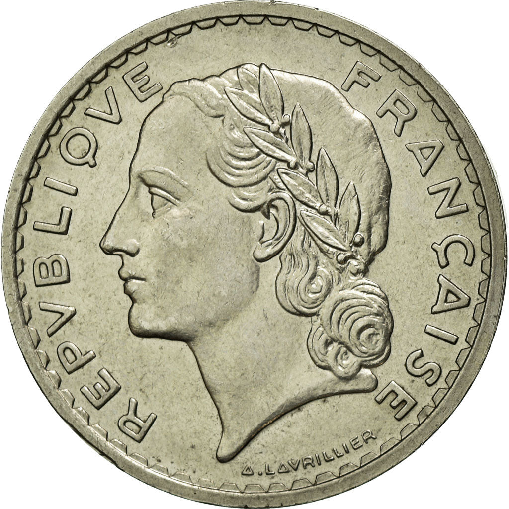 Monnaie, France, Lavrillier, 5 Francs, 1935, Paris, SUP, Nickel, KM:888