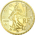 France, 10 Euro Cent, 2000, Proof, MS(65-70), Brass, KM:1285