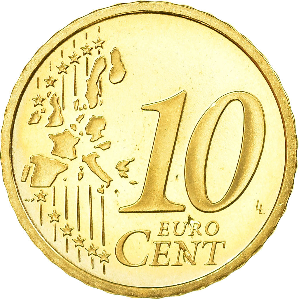 Francia, 10 Euro Cent, 2000, Proof, FDC, Ottone, KM:1285