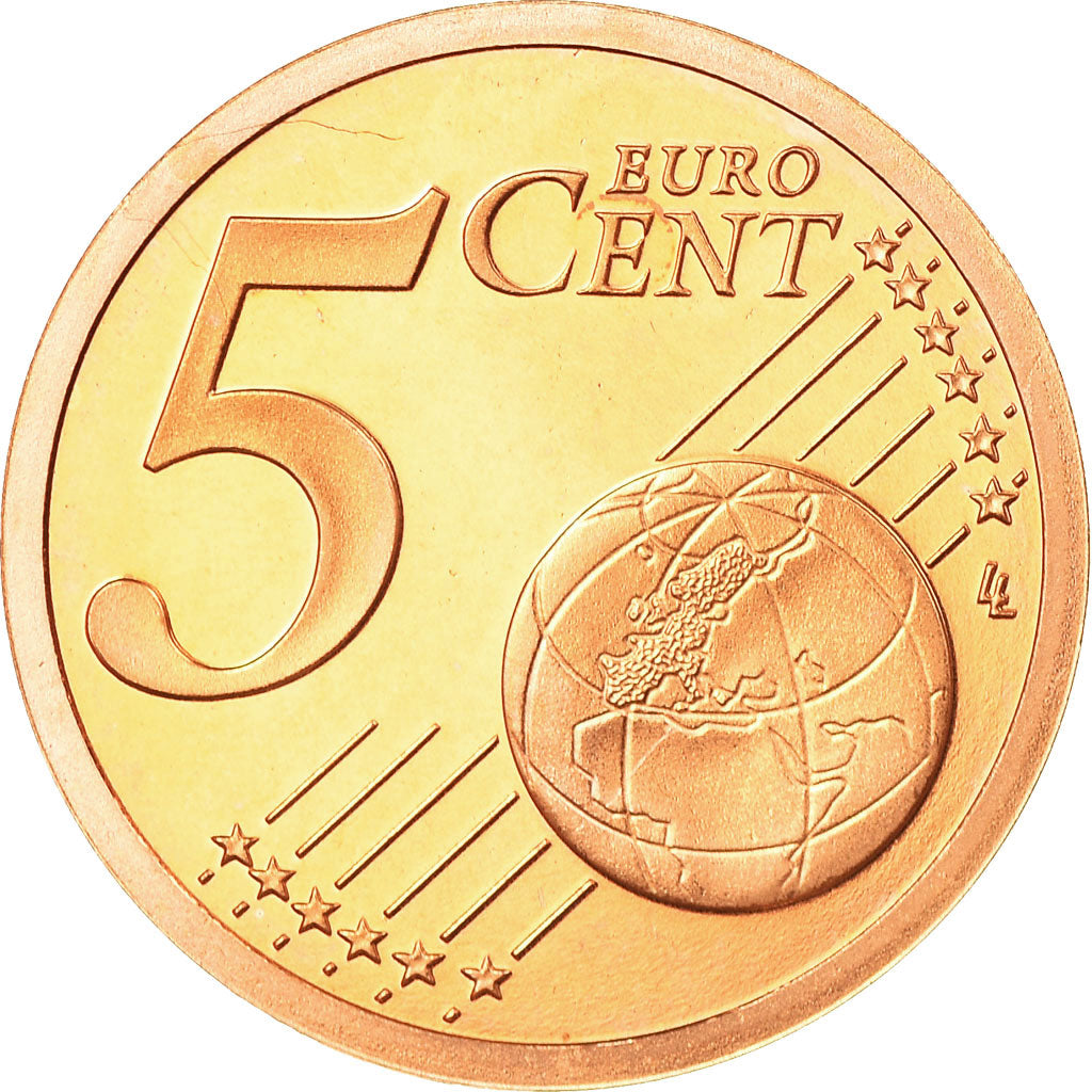 Francia, 5 Euro Cent, 2000, Proof, FDC, Acciaio placcato rame, KM:1284