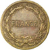 Moeda, França, France Libre, 2 Francs, 1944, Philadelphia, VF(30-35), Latão