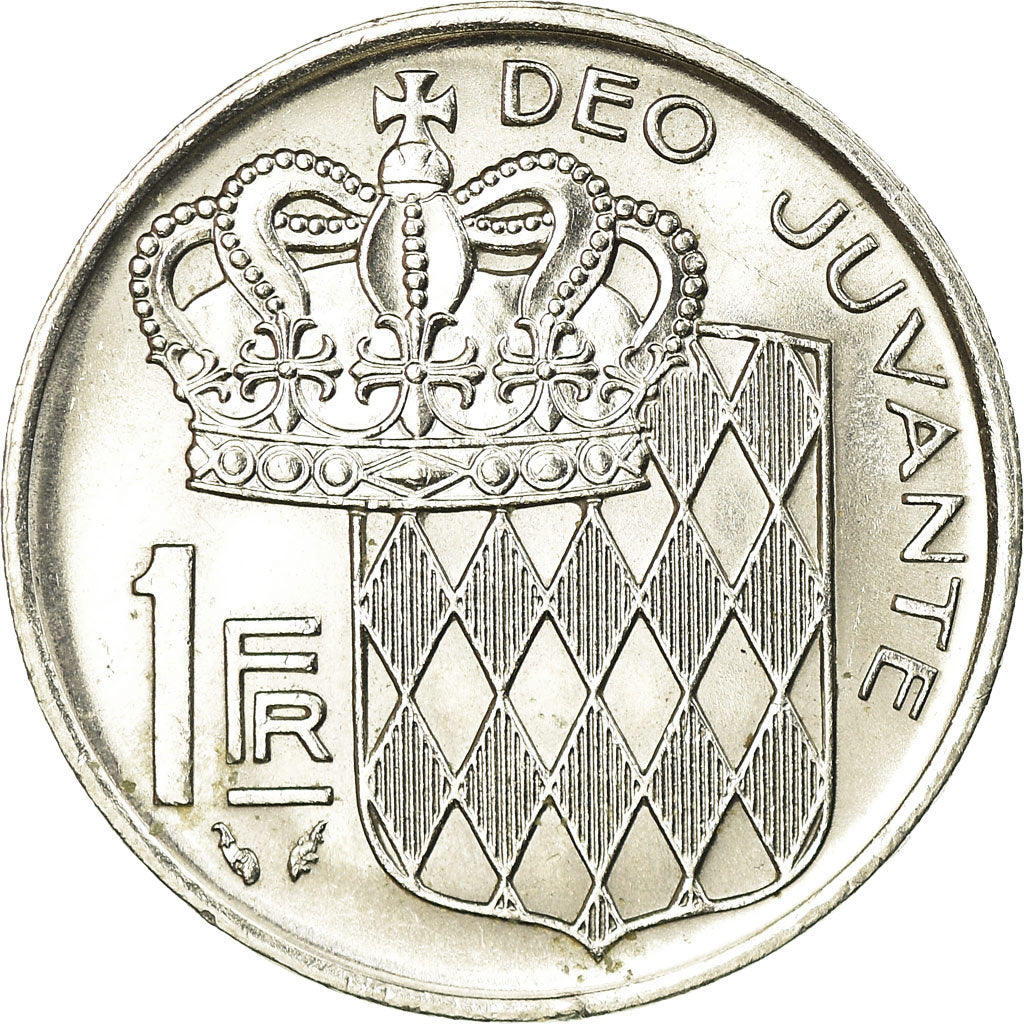 Coin, Monaco, Rainier III, Franc, 1977, AU(50-53), Nickel, KM:140, Gadoury:MC