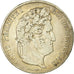 Moeda, França, Louis-Philippe, 5 Francs, 1835, Paris, VF(30-35), Prata