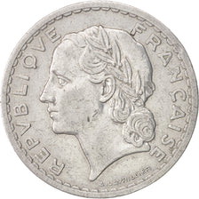 Münze, Frankreich, Lavrillier, 5 Francs, 1946, Paris, SS, Aluminium, KM:888b.1