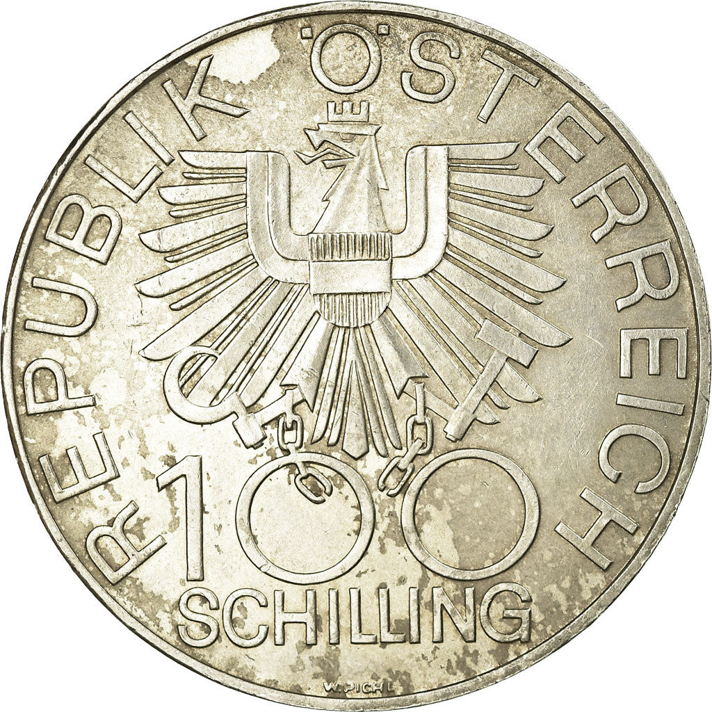 Moneda, Austria, 100 Schilling, 1979, MBC, Plata, KM:2943