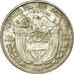 Monnaie, Panama, 1/4 Balboa, 1953, TTB, Argent, KM:19