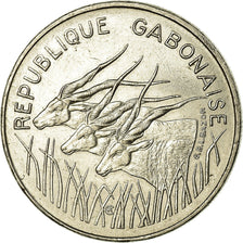 Münze, Gabun, 100 Francs, 1975, Paris, SS, Nickel, KM:13