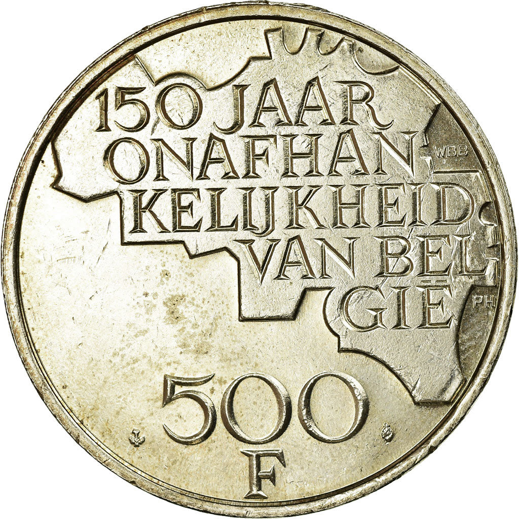 Moneta, Belgio, 500 Francs, 500 Frank, 1980, Brussels, BB, Rame-nichel ricoperto