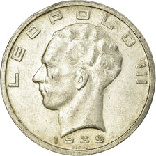 Coin, Belgium, 50 Francs, 50 Frank, 1939, EF(40-45), Silver, KM:121