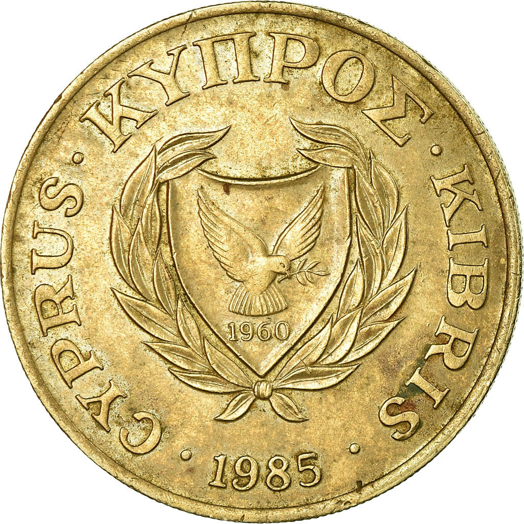 Moneta, Cipro, 20 Cents, 1985, BB, Nichel-ottone