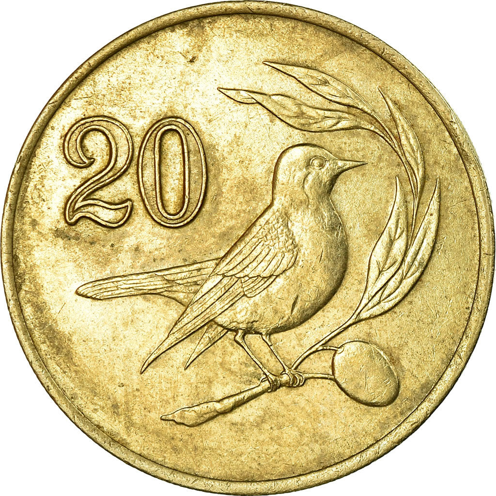 Moneta, Cipro, 20 Cents, 1985, BB, Nichel-ottone
