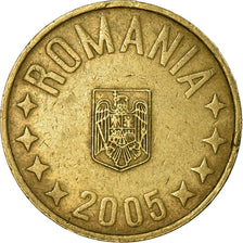 Moneta, Romania, 50 Bani, 2005, Bucharest, MB+, Nichel-ottone, KM:192