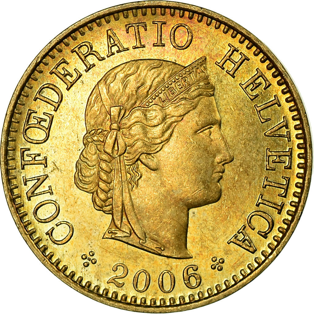 Moneta, Svizzera, 5 Rappen, 2006, Bern, SPL-, Alluminio-bronzo, KM:26c