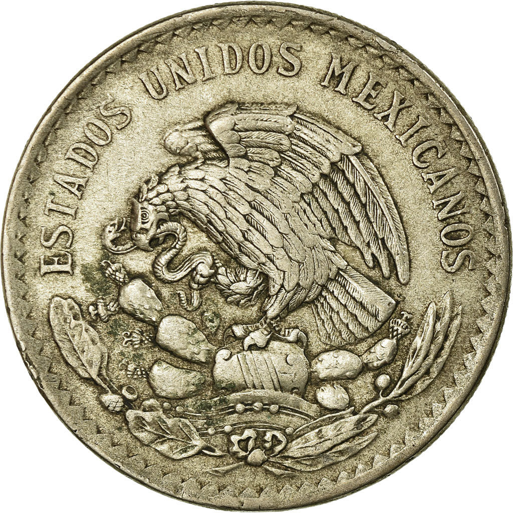 Moneta, Messico, Peso, 1947, Mexico City, BB, Argento, KM:456