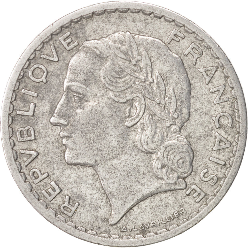 Münze, Frankreich, Lavrillier, 5 Francs, 1947, Paris, SS, Aluminium, KM:888b.1
