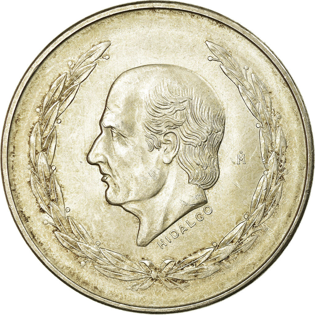 Moneta, Messico, 5 Pesos, 1952, Mexico City, SPL-, Argento, KM:467