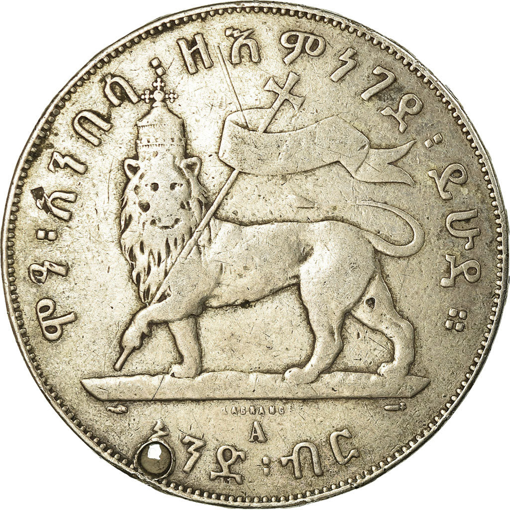 Münze, Äthiopien, Menelik II, Birr, 1892, S, Silber, KM:19