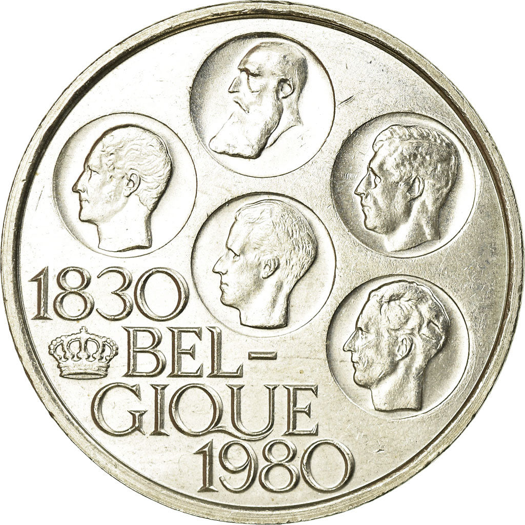 Coin, Belgium, 500 Francs, 500 Frank, 1980, Brussels, AU(50-53), Silver Clad