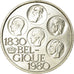 Coin, Belgium, 500 Francs, 500 Frank, 1980, Brussels, AU(50-53), Silver Clad
