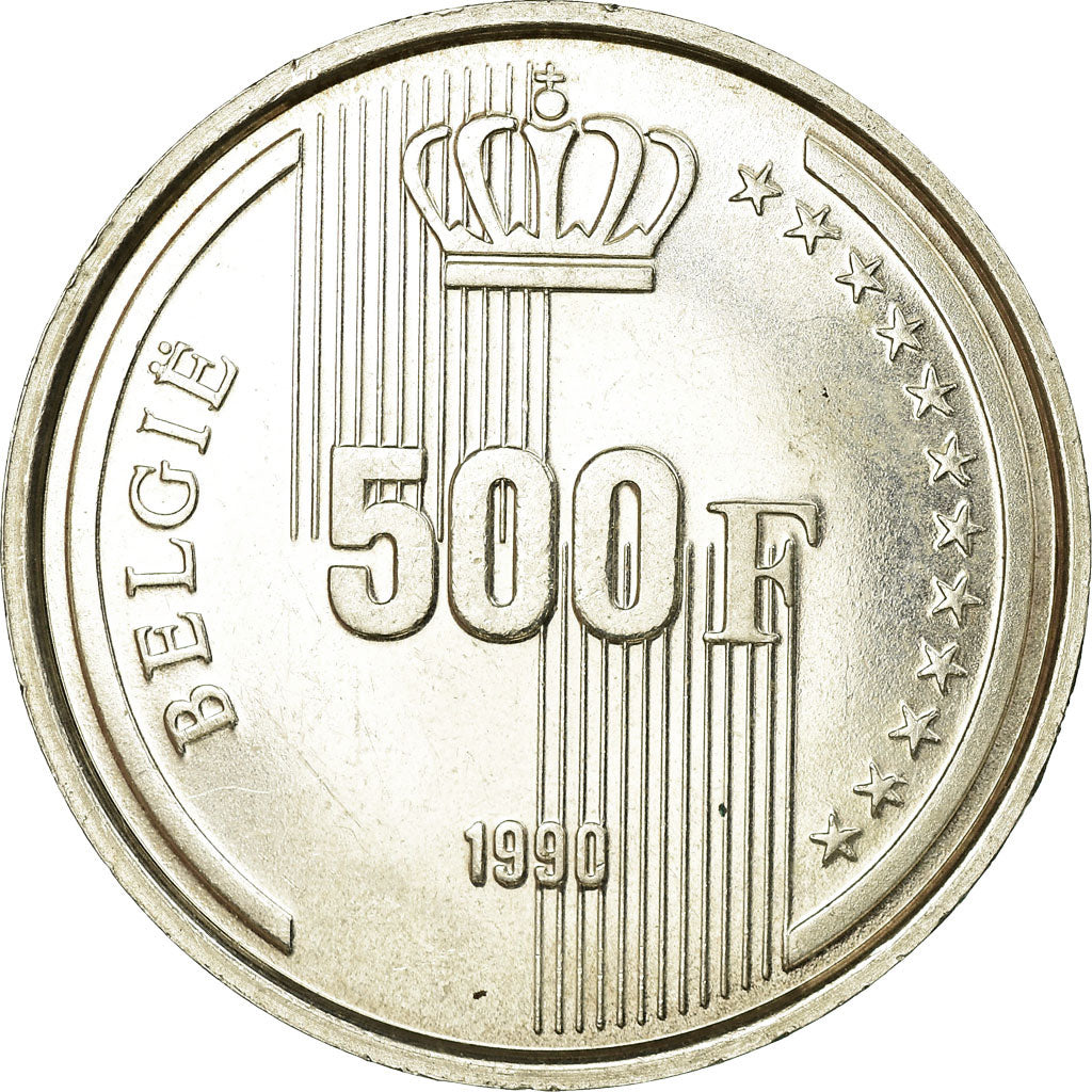 Moneta, Belgio, 500 Francs, 500 Frank, 1990, BB, Argento, KM:178