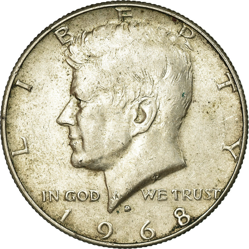 Münze, Vereinigte Staaten, Kennedy Half Dollar, Half Dollar, 1968, U.S. Mint