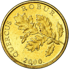 Münze, Kroatien, 5 Lipa, 2000, VZ, Brass plated steel, KM:15