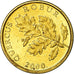 Münze, Kroatien, 5 Lipa, 2000, VZ, Brass plated steel, KM:15