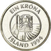 Moneta, Islanda, Krona, 1994, SPL, Acciaio placcato nichel, KM:27A