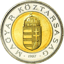 Moneta, Ungheria, 100 Forint, 1997, Budapest, SPL, Bi-metallico, KM:721