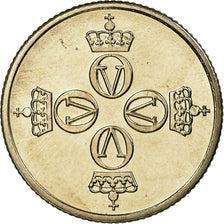 Moneta, Norvegia, Olav V, 25 Öre, 1980, SPL, Rame-nichel, KM:417