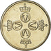 Moneta, Norvegia, Olav V, 25 Öre, 1980, SPL, Rame-nichel, KM:417