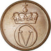 Coin, Norway, Olav V, 2 Öre, 1972, MS(63), Bronze, KM:410