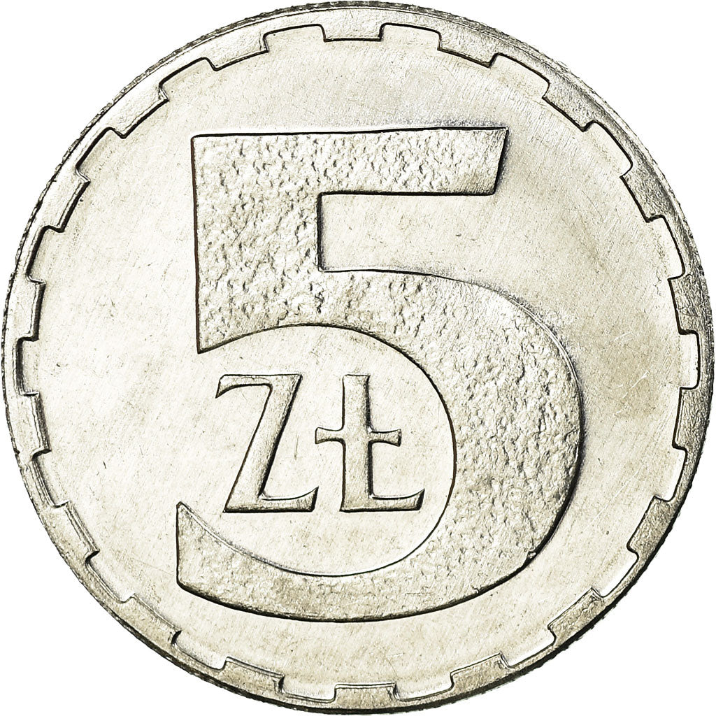 Monnaie, Pologne, 5 Zlotych, 1990, Warsaw, SPL, Aluminium, KM:81.3