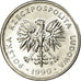 Moeda, Polónia, 2 Zlote, 1990, Warsaw, MS(63), Alumínio, KM:80.3