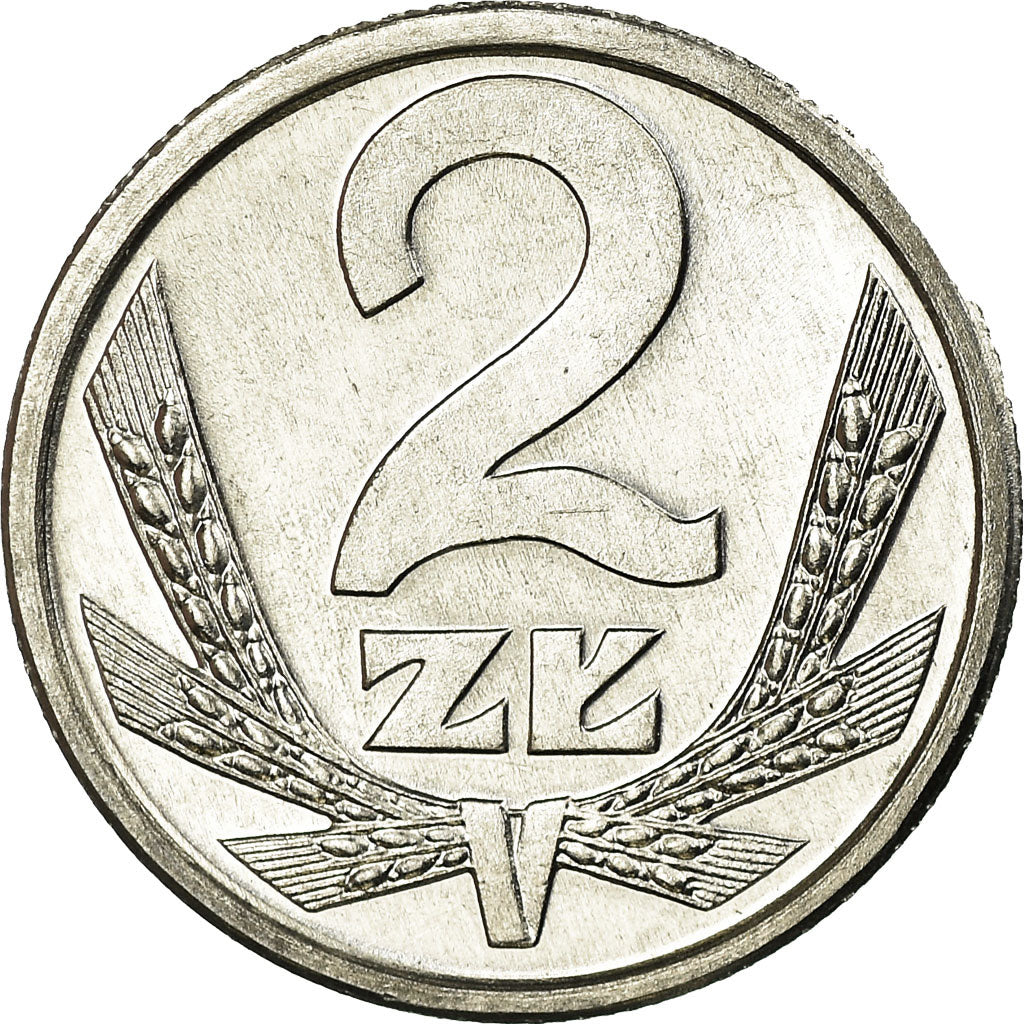 Moeda, Polónia, 2 Zlote, 1990, Warsaw, MS(63), Alumínio, KM:80.3