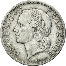 Monnaie, France, Lavrillier, 5 Francs, 1949, Beaumont le Roger, TTB, Aluminium
