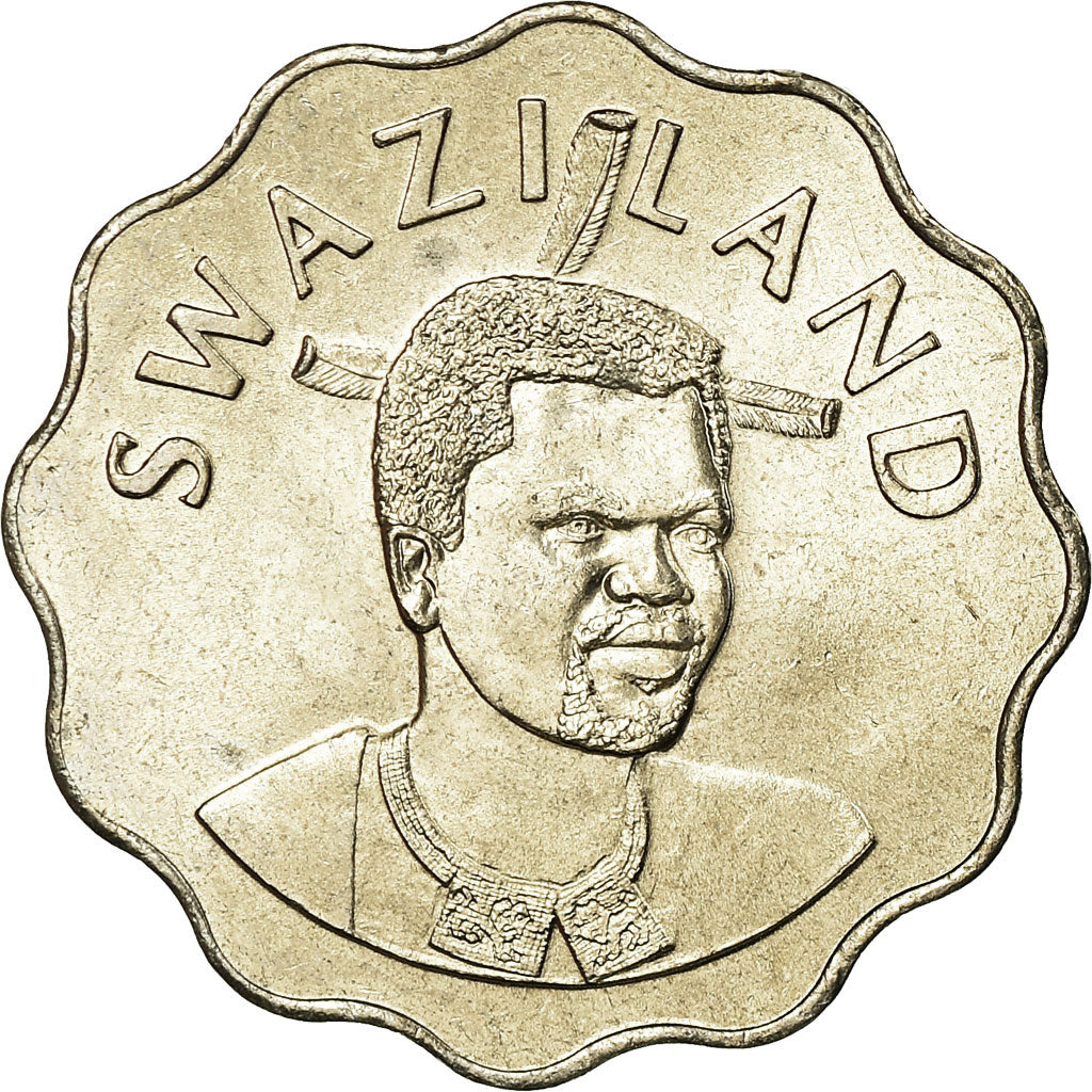 Münze, Swaziland, King Msawati III, 20 Cents, 1998, British Royal Mint, UNZ