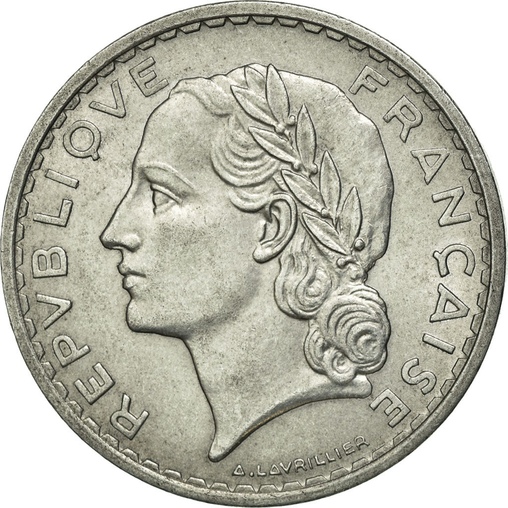 Coin, France, Lavrillier, 5 Francs, 1950, Paris, EF(40-45), Aluminum, KM:888b.1