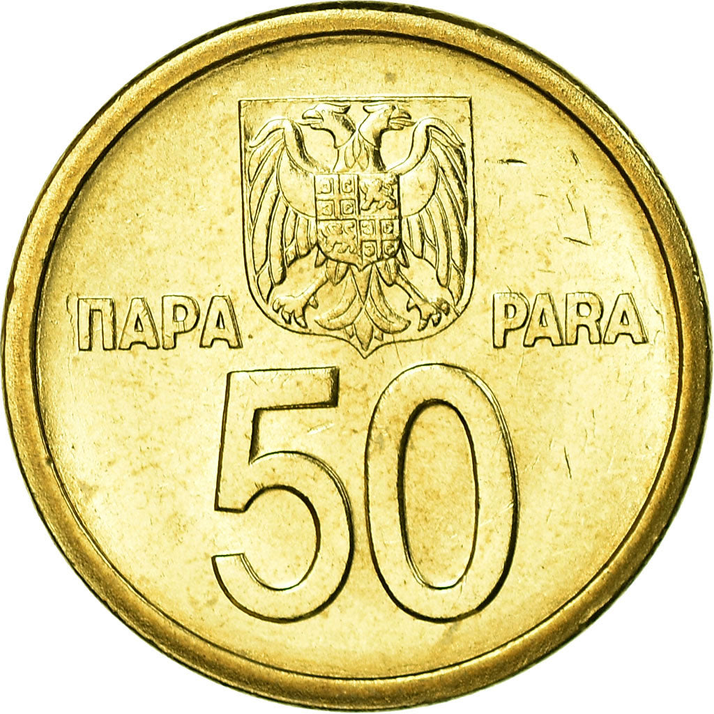 Moneda, Yugoslavia, 50 Para, 2000, Belgrade, SC, Latón, KM:179