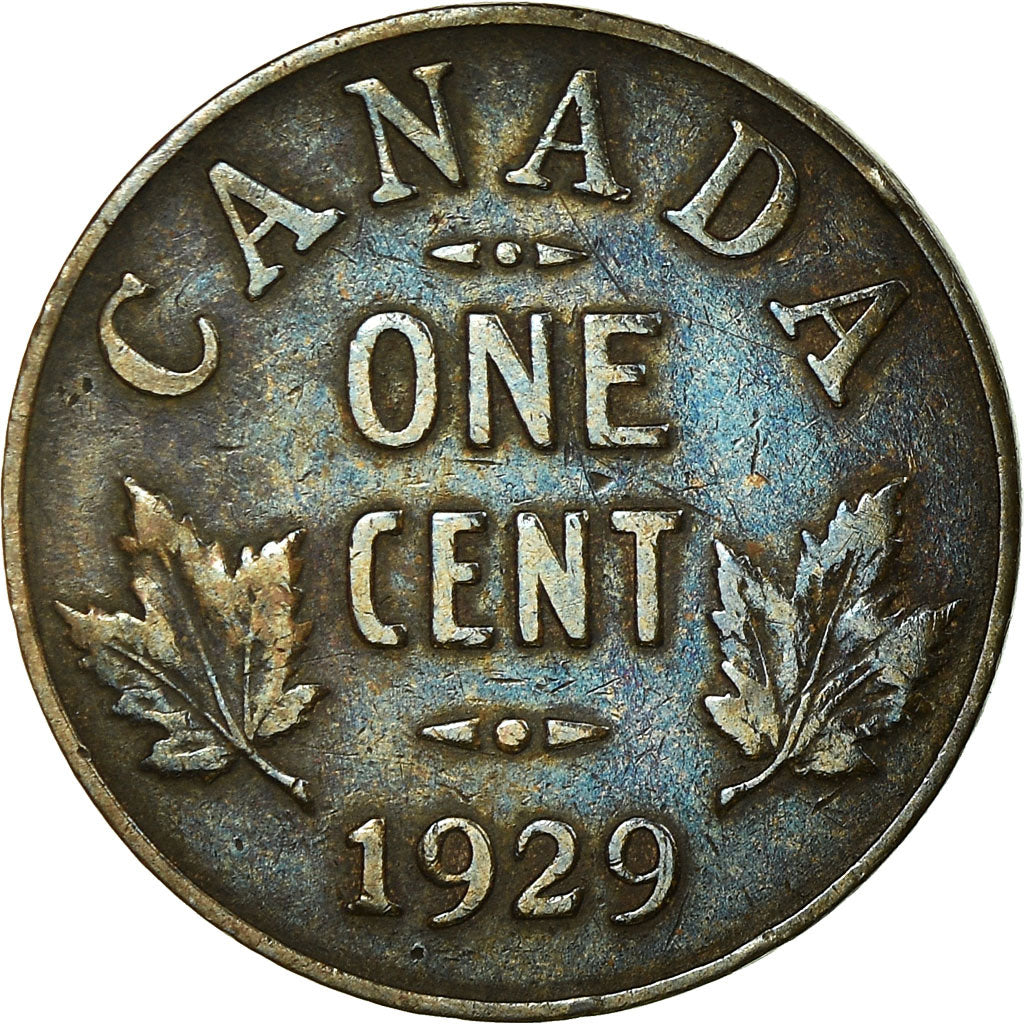 Moneta, Canada, George V, Cent, 1929, Royal Canadian Mint, Ottawa, BB, Bronzo