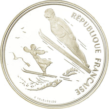 Moneta, Francia, albertville 92, 100 Francs, 1991, Proof, FDC, Argento, KM:995