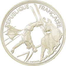 Coin, France, albertville 92, 100 Francs, 1990, Proof, MS(65-70), Silver