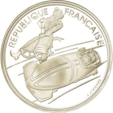 Coin, France, albertville 92, 100 Francs, 1990, Proof, MS(65-70), Silver