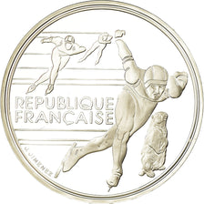 Coin, France, albertville 92, 100 Francs, 1990, Proof, MS(65-70), Silver