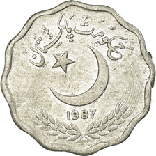 Moneta, Pakistan, 10 Paisa, 1987, BB, Alluminio, KM:53