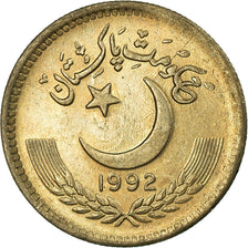 Coin, Pakistan, 25 Paisa, 1992, AU(55-58), Copper-nickel, KM:58