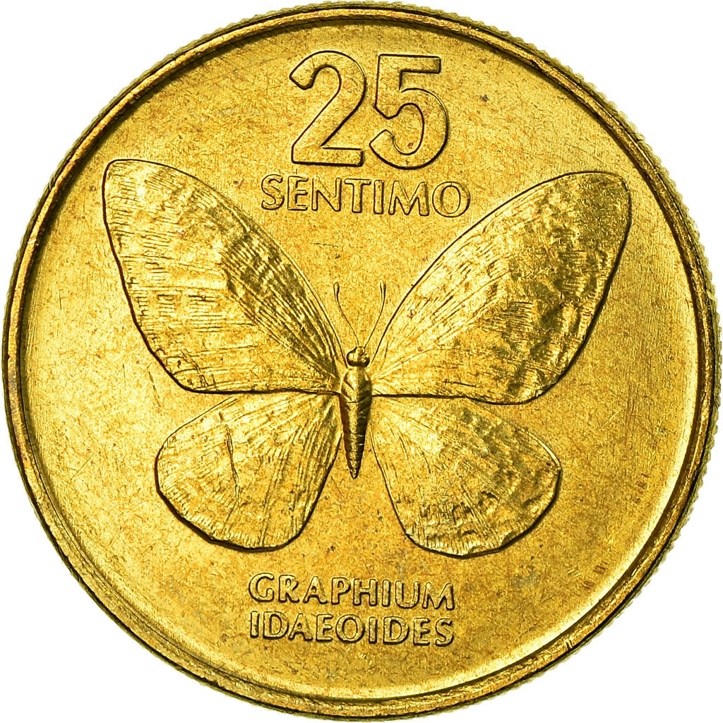 Moneta, Filippine, 25 Sentimos, 1986, SPL-, Ottone, KM:241.1
