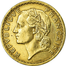 Coin, France, Lavrillier, 5 Francs, 1940, Paris, AU(50-53), Aluminum-Bronze